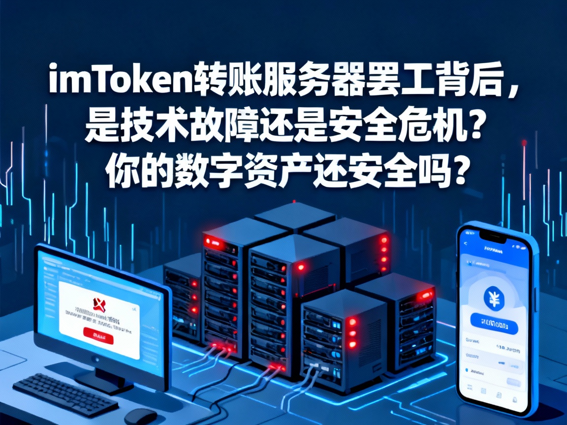imToken转账服务器罢工背后，是技术故障还是安全危机？你的数字资产还安全吗？