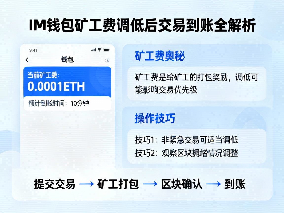 IM钱包矿工费调低后，交易还能顺利到账吗？一文揭秘矿工费的奥秘与操作技巧