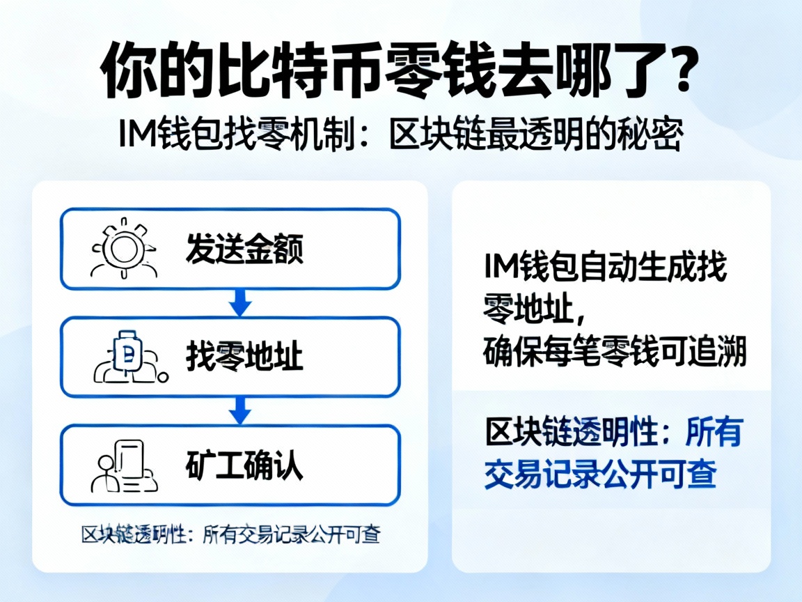 你的比特币零钱去哪了？IM钱包的找零机制，藏着区块链最透明的秘密