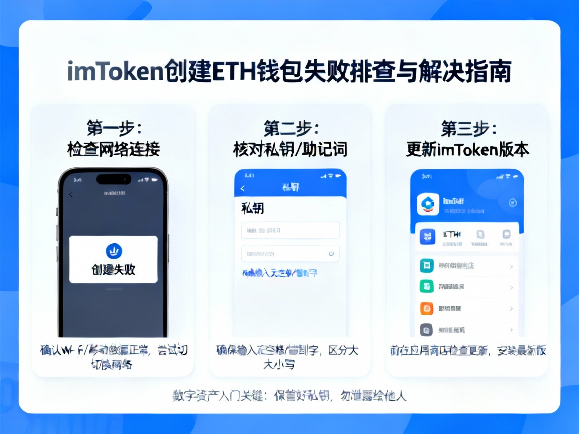 imToken创建ETH钱包失败？别慌！手把手教你排查与解决，轻松搞定数字资产入门第一关