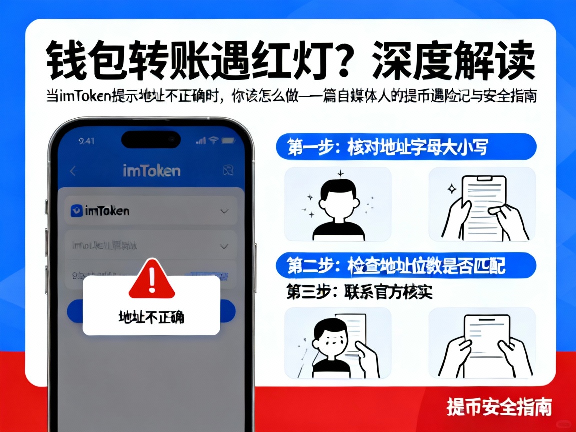 钱包转账遇红灯？深度解读，当imToken提示地址不正确时，你该怎么做—一篇自媒体人的提币遇险记与安全指南