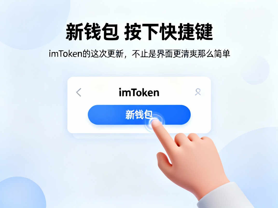当「新钱包」按下快捷键，imToken的这次更新，不止是界面更清爽那么简单