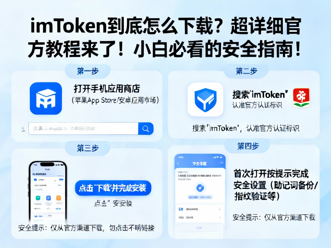 imToken 到底怎么下载？超详细官方教程来了！小白必看的安全指南！