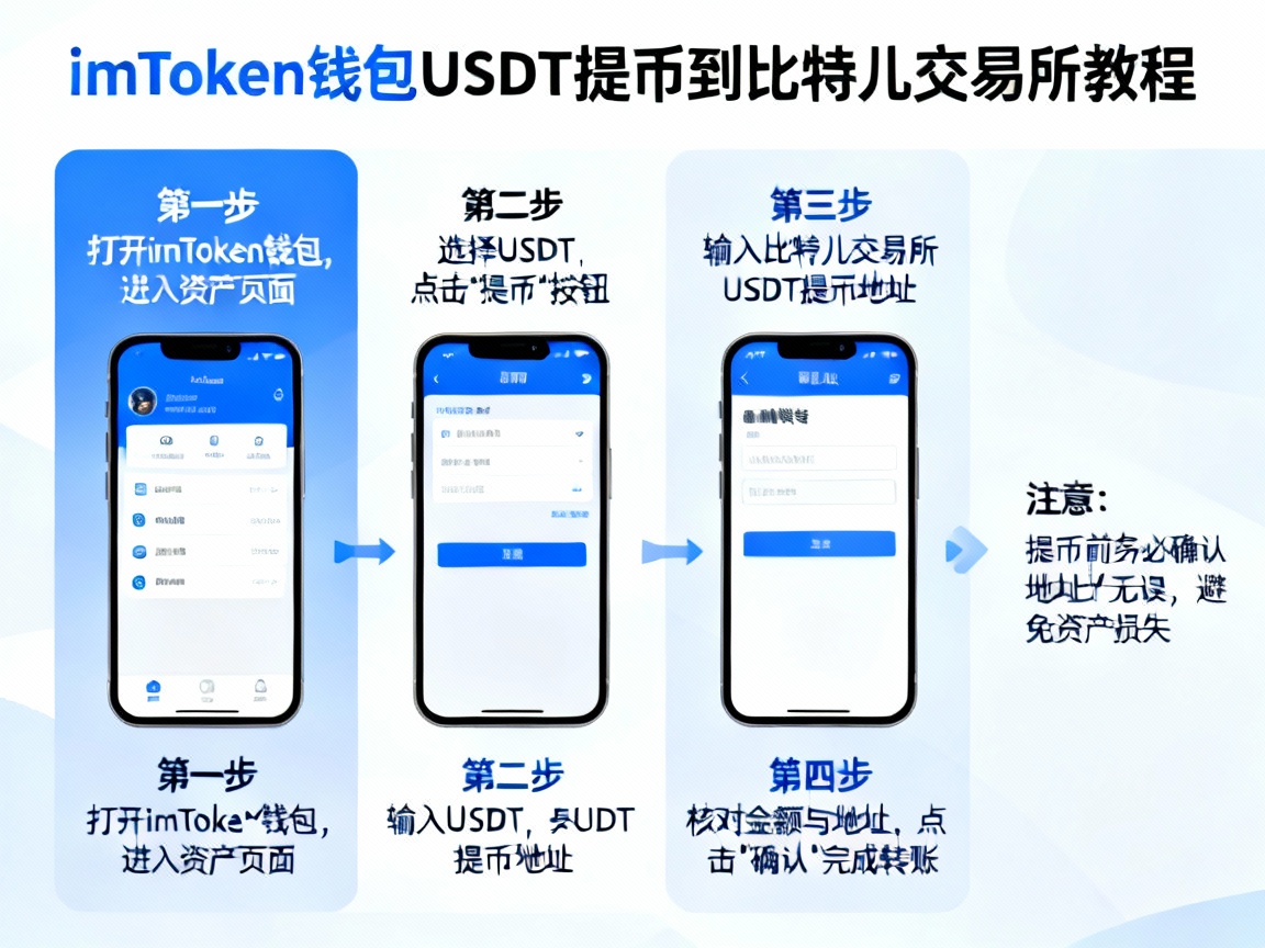 imToken钱包USDT提币到比特儿交易所，手把手教你安全高效转账