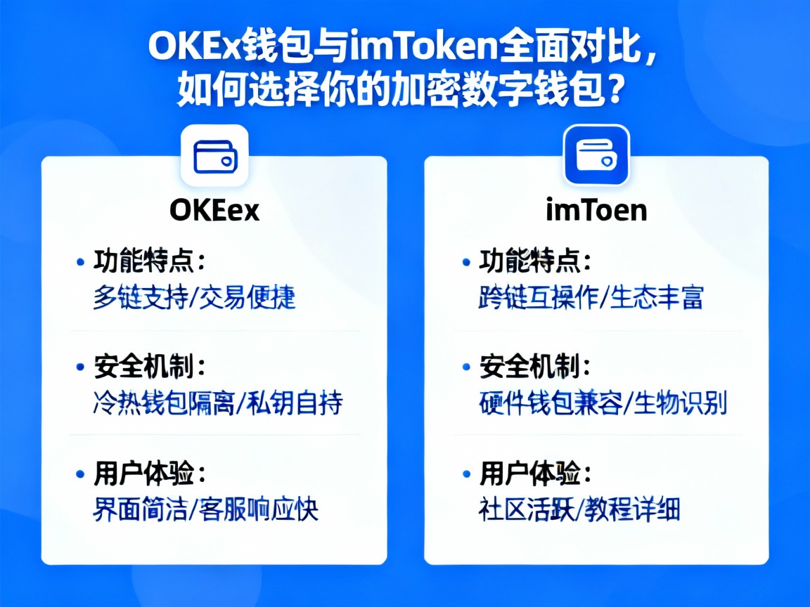 OKEx钱包与imToken全面对比，如何选择你的加密数字钱包？