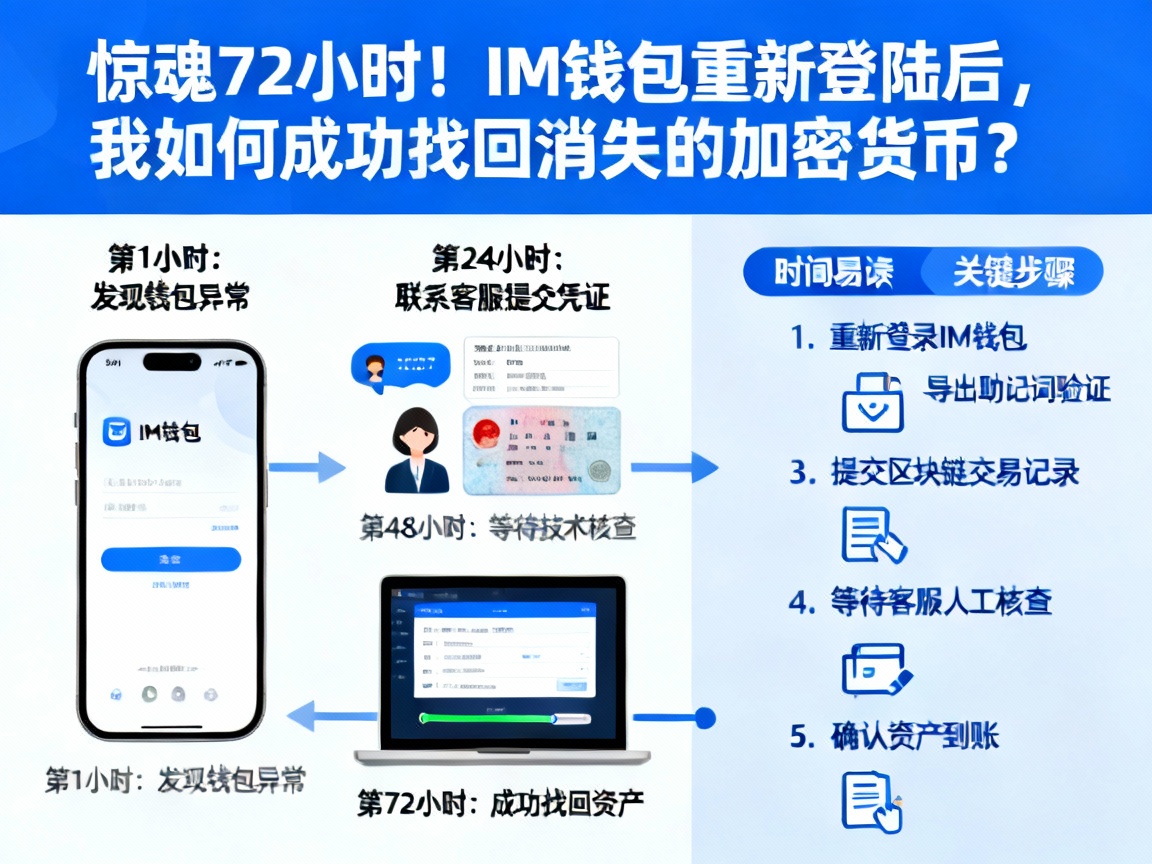 惊魂72小时！IM钱包重新登陆后，我如何成功找回消失的加密货币？