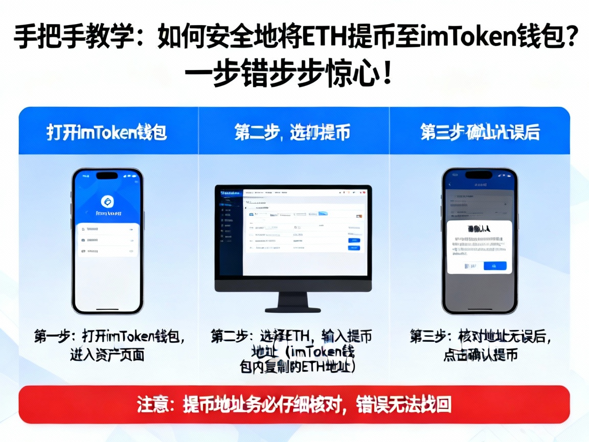 手把手教学，如何安全地将ETH提币至imToken钱包？一步错步步惊心！