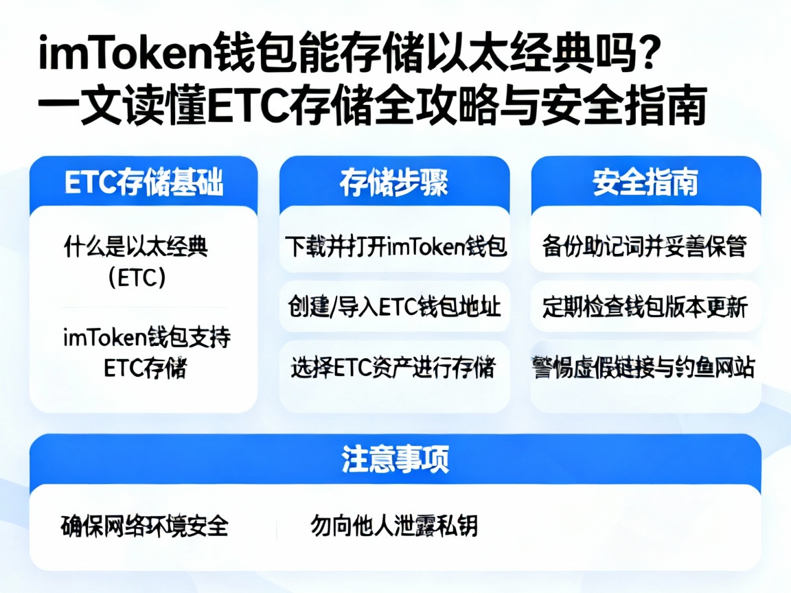imToken钱包能存储以太经典吗？一文读懂ETC存储全攻略与安全指南