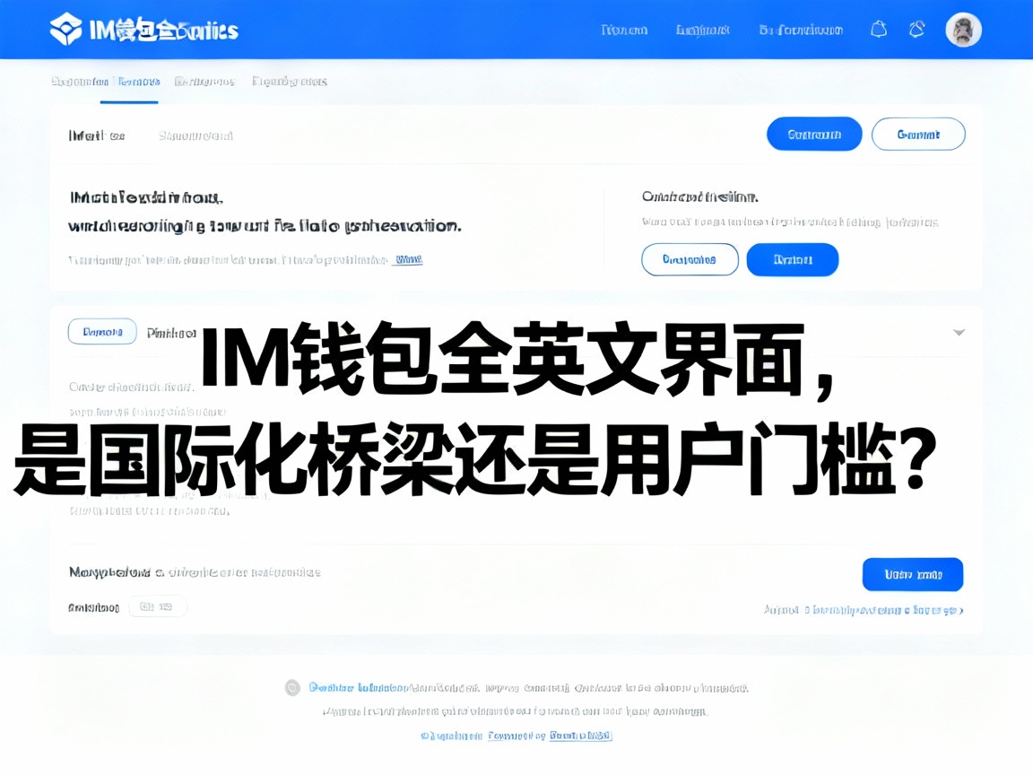 IM钱包全英文界面，是国际化桥梁还是用户门槛？