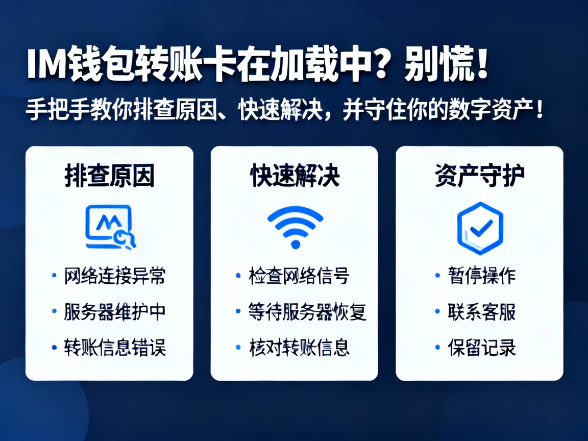 IM钱包转账卡在加载中？别慌！手把手教你排查原因、快速解决，并守住你的数字资产！