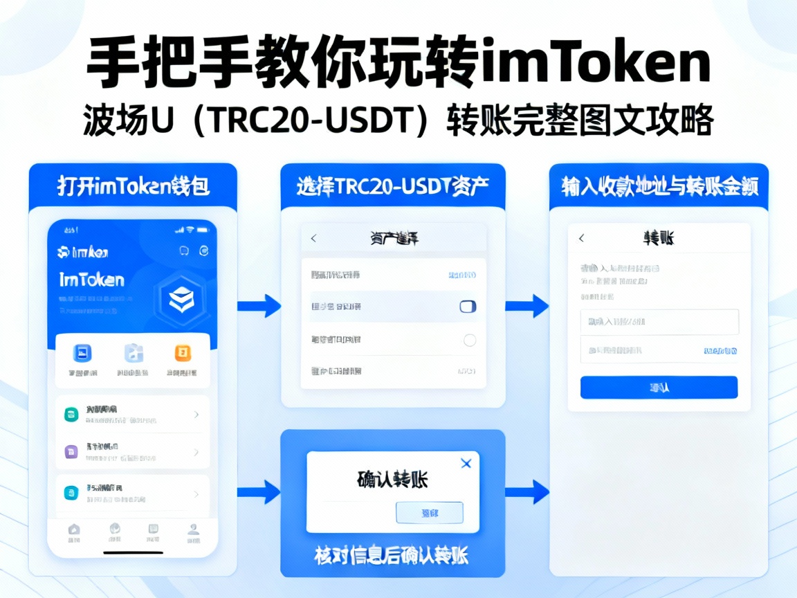 手把手教你玩转imToken，波场U（TRC20-USDT）转账完整图文攻略