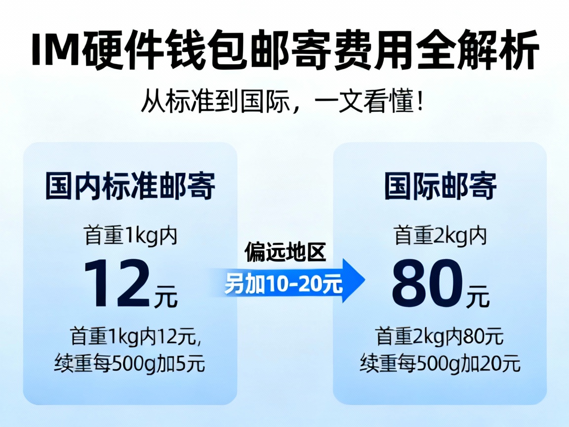 IM硬件钱包邮寄费用全解析，从标准到国际，一文看懂！