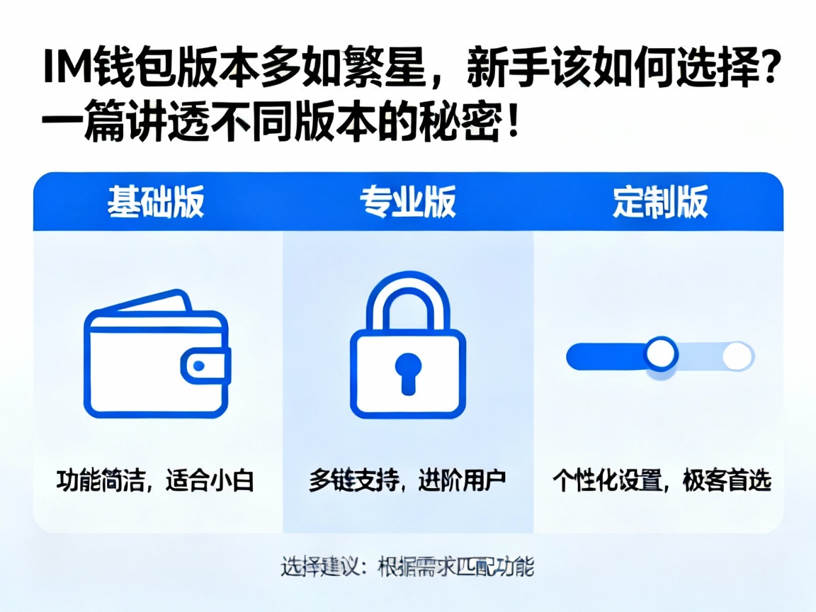 IM钱包版本多如繁星，新手该如何选择？一篇讲透不同版本的秘密！