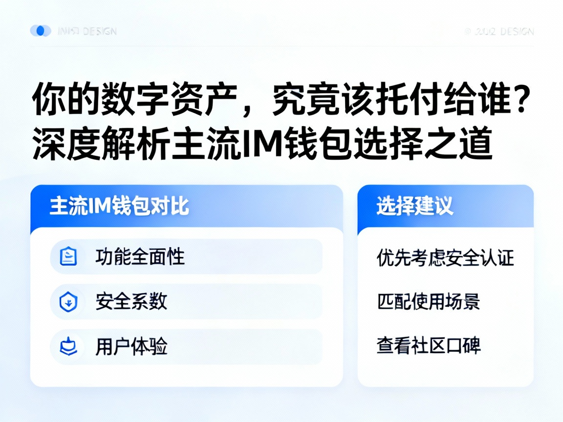 你的数字资产，究竟该托付给谁？深度解析主流IM钱包选择之道