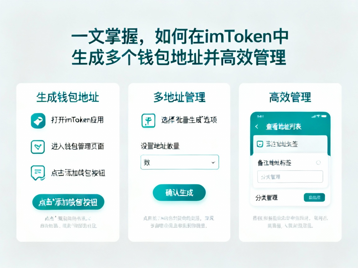 一文掌握，如何在imToken中生成多个钱包地址并高效管理
