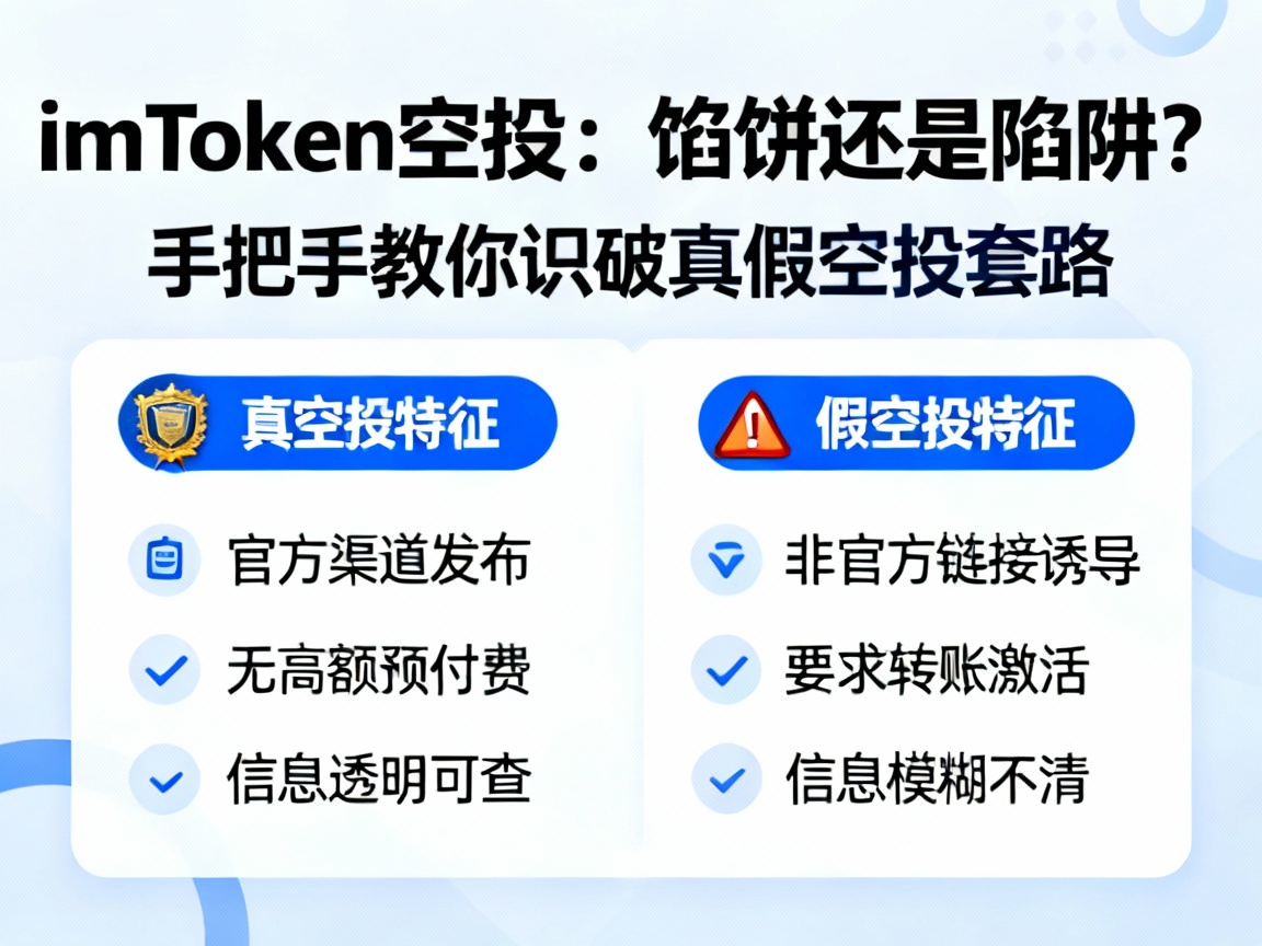 imToken空投馅饼还是陷阱？手把手教你识破真假空投套路