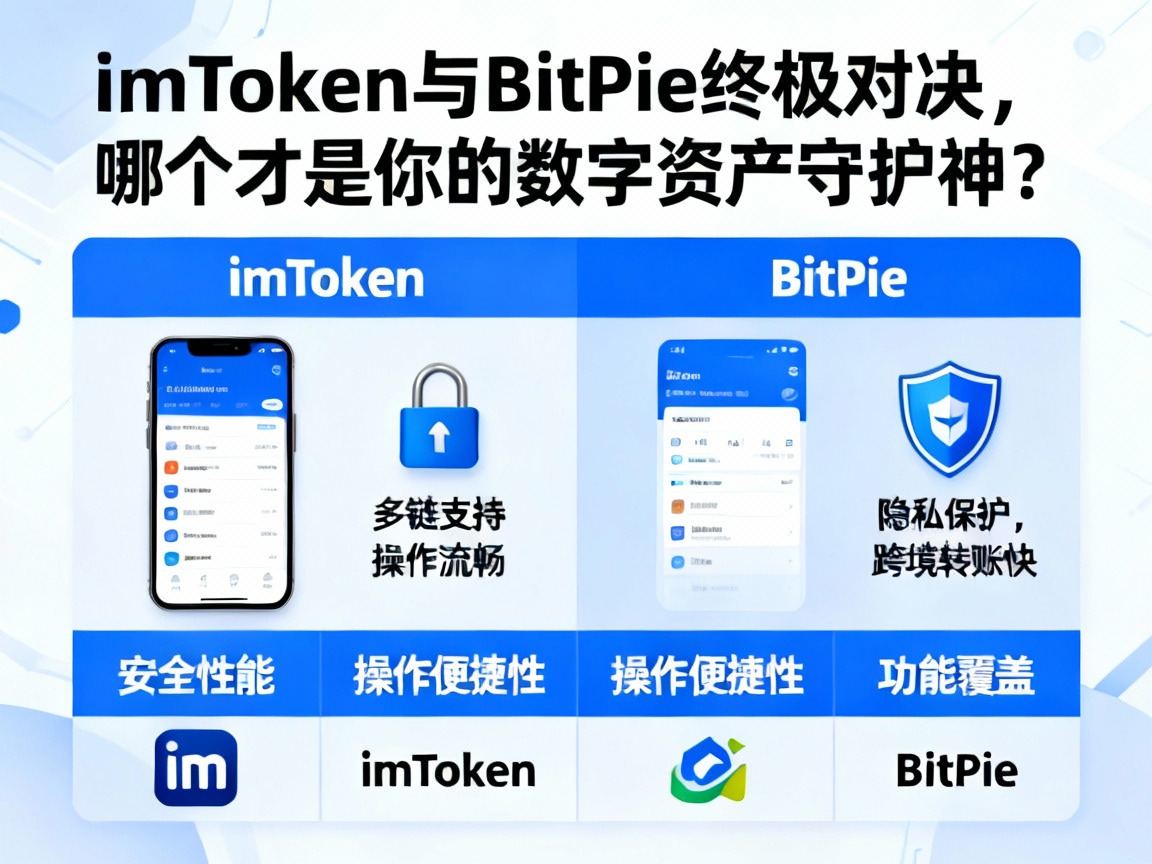 imToken与BitPie终极对决，哪个才是你的数字资产守护神？