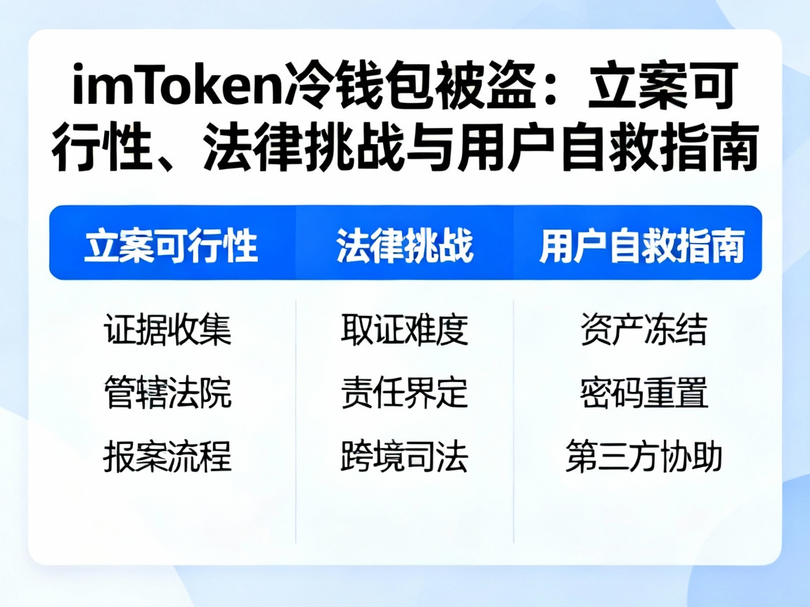 imToken冷钱包被盗，立案可行性、法律挑战与用户自救指南