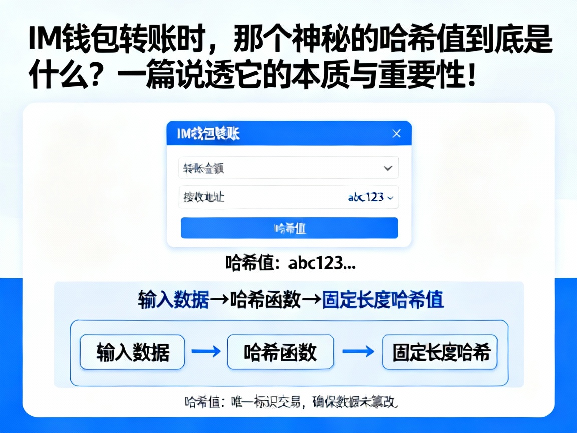 IM钱包转账时，那个神秘的哈希值到底是什么？一篇说透它的本质与重要性！