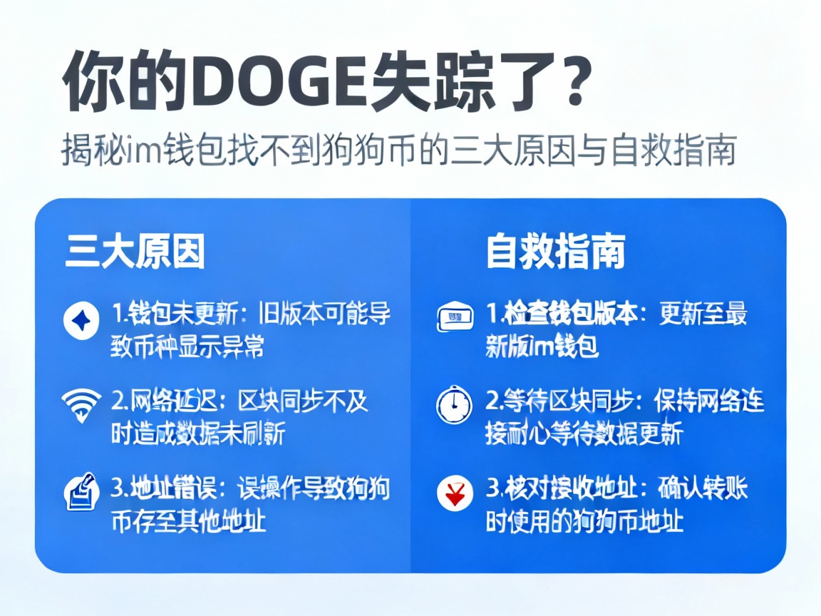 你的DOGE失踪了？揭秘im钱包找不到狗狗币的三大原因与自救指南