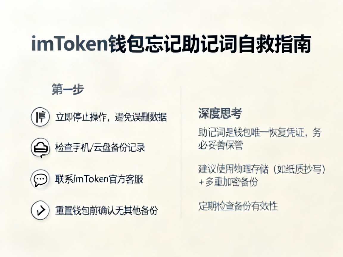 imToken钱包忘记助记词了？别慌！这是你的终极自救指南与深度思考