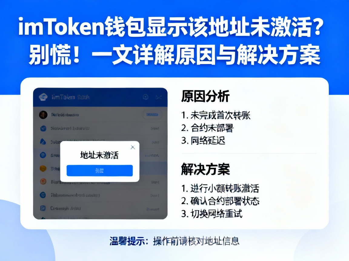 imToken钱包显示该地址未激活？别慌！一文详解原因与解决方案