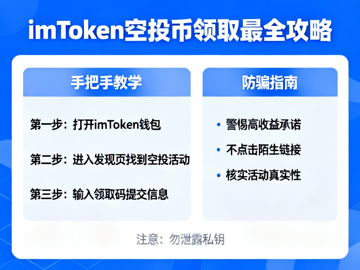 imToken空投币领取最全攻略，手把手教学，附带防骗指南