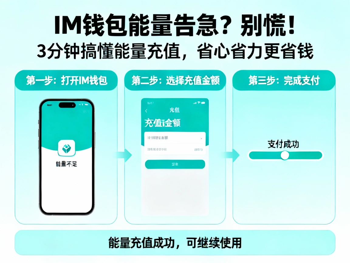 IM钱包能量告急？别慌！3分钟搞懂能量充值，省心省力更省钱