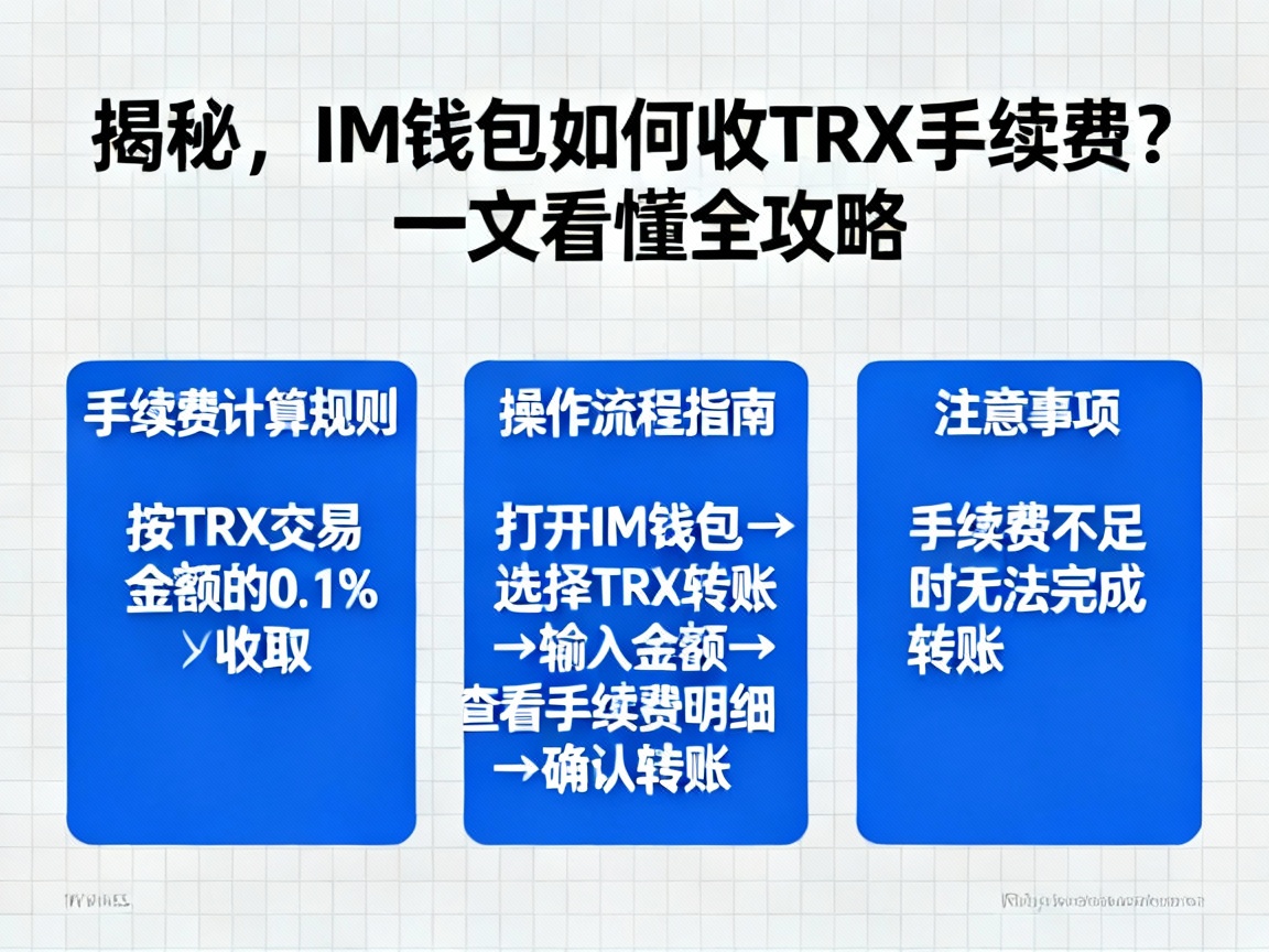 揭秘，IM钱包如何收TRX手续费？一文看懂全攻略