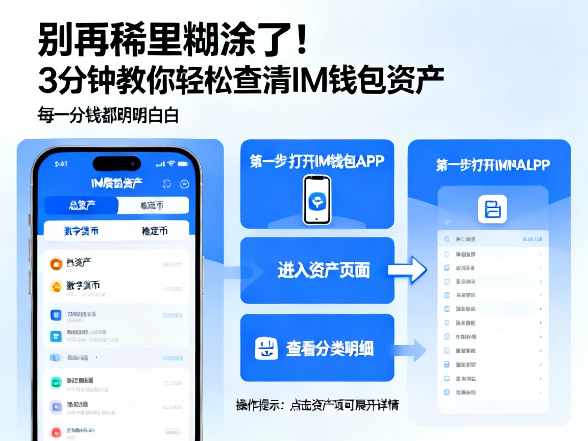 别再稀里糊涂了！3分钟教你轻松查清IM钱包资产，每一分钱都明明白白