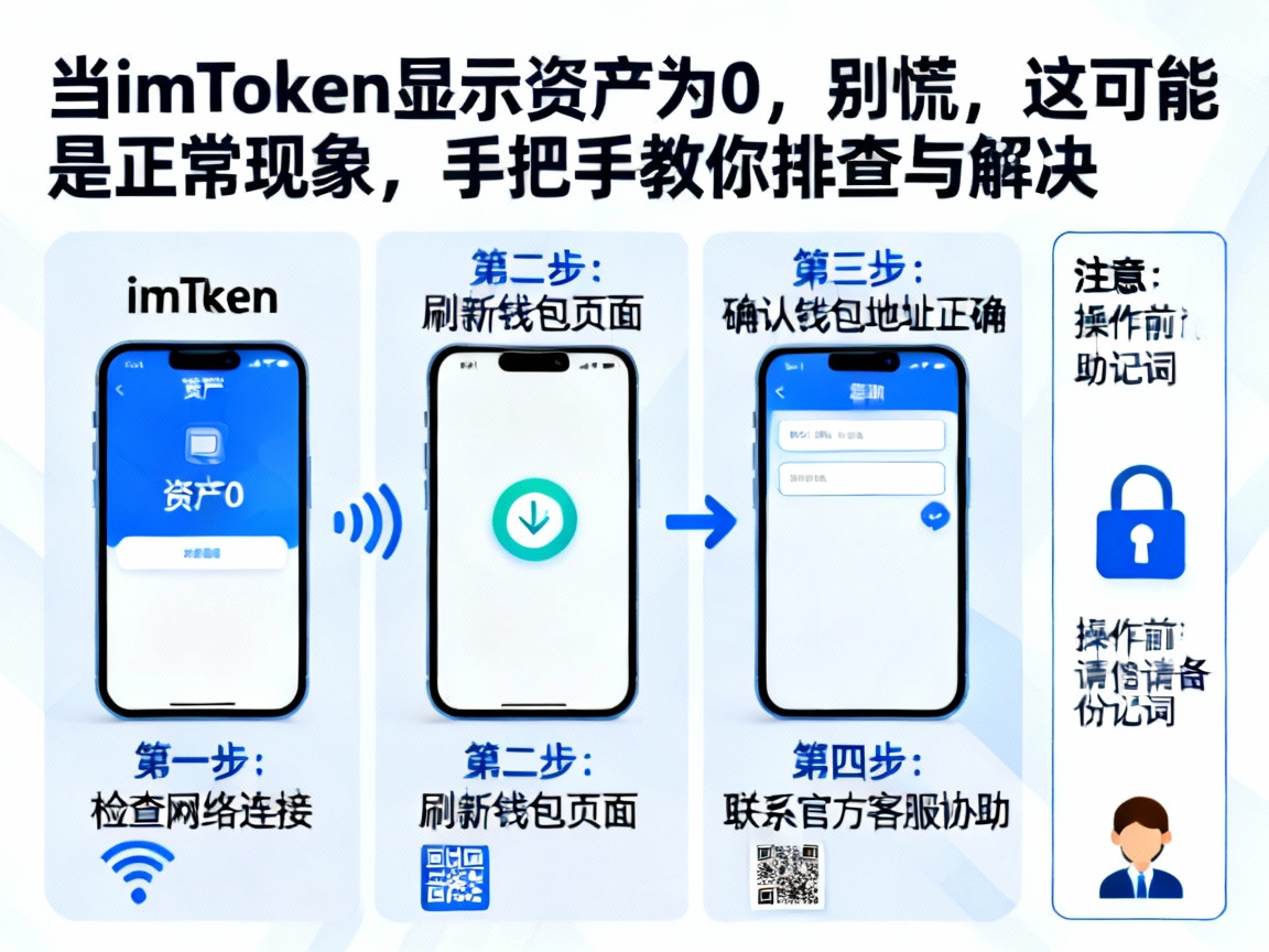 当imToken显示资产为0，别慌，这可能是正常现象，手把手教你排查与解决