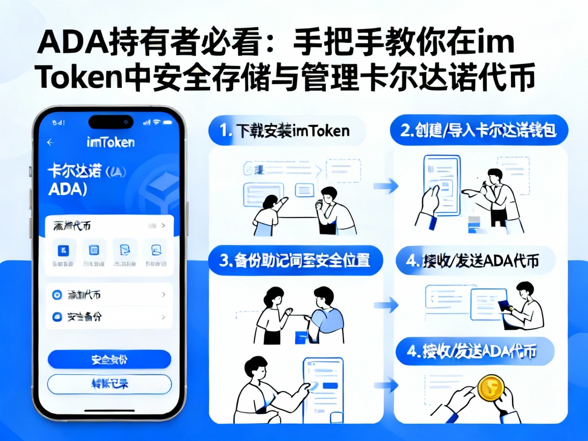 ADA持有者必看，手把手教你在imToken中安全存储与管理卡尔达诺代币