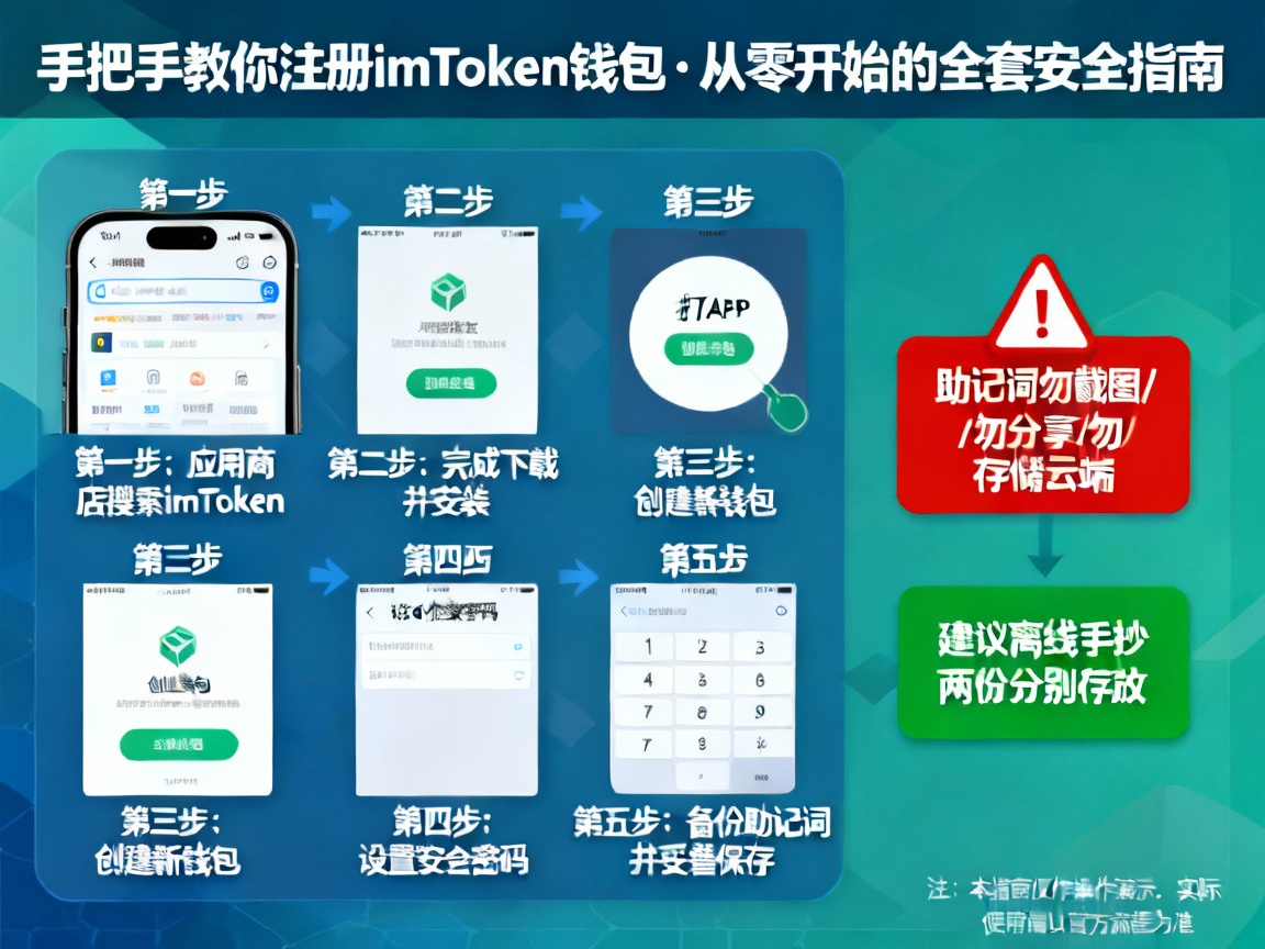 手把手教你注册imToken钱包，从零开始的全套安全指南