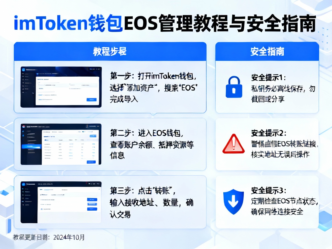 在imToken钱包中管理EOS，详细教程与安全指南