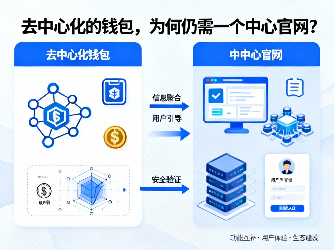 去中心化的钱包，为何仍需一个中心官网？
