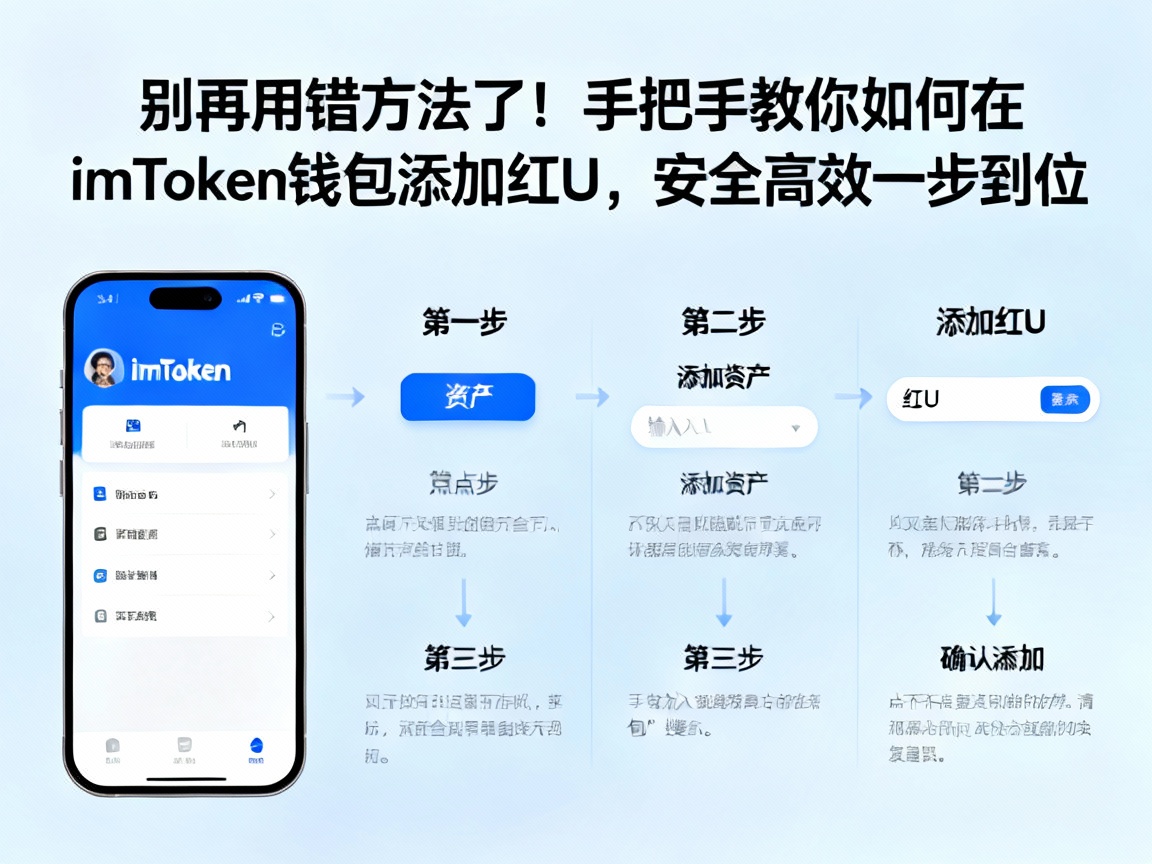 别再用错方法了！手把手教你如何在imToken钱包添加红U，安全高效一步到位
