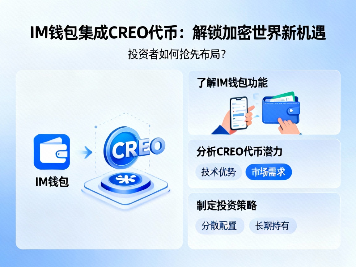 IM钱包集成CREO代币，解锁加密世界新机遇，投资者如何抢先布局？