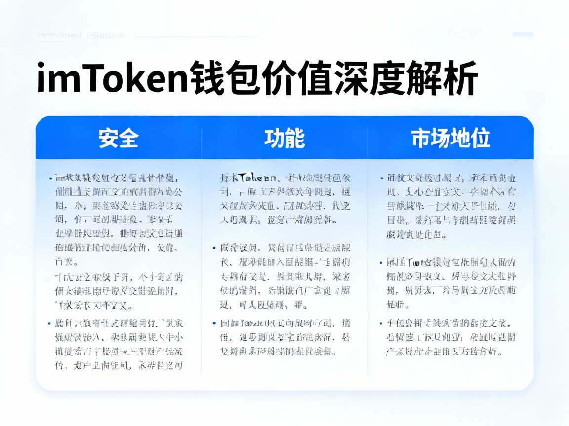 imToken钱包价值深度解析，安全、功能与市场地位的全面检查