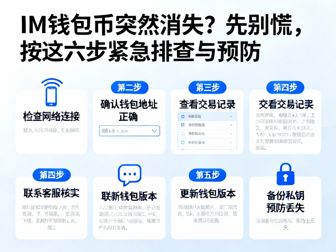 IM钱包币突然消失？先别慌，按这六步紧急排查与预防