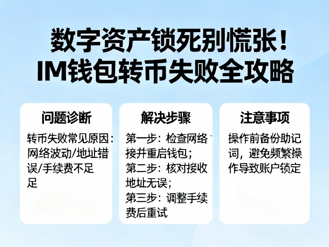 数字资产锁死别慌张！IM钱包转币失败全攻略，一步步教你破局