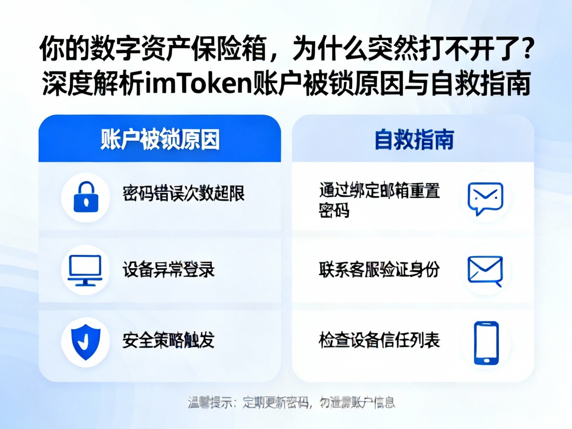 你的数字资产保险箱，为什么突然打不开了？深度解析imToken账户被锁原因与自救指南