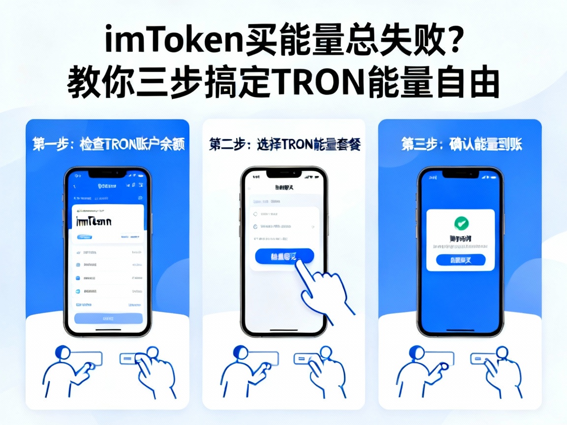imToken里买能量总失败？教你三步搞定TRON能量自由