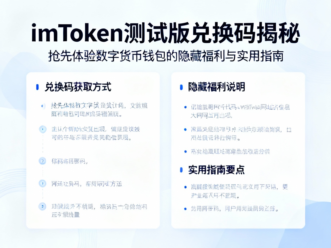 imToken测试版兑换码揭秘，抢先体验数字货币钱包的隐藏福利与实用指南