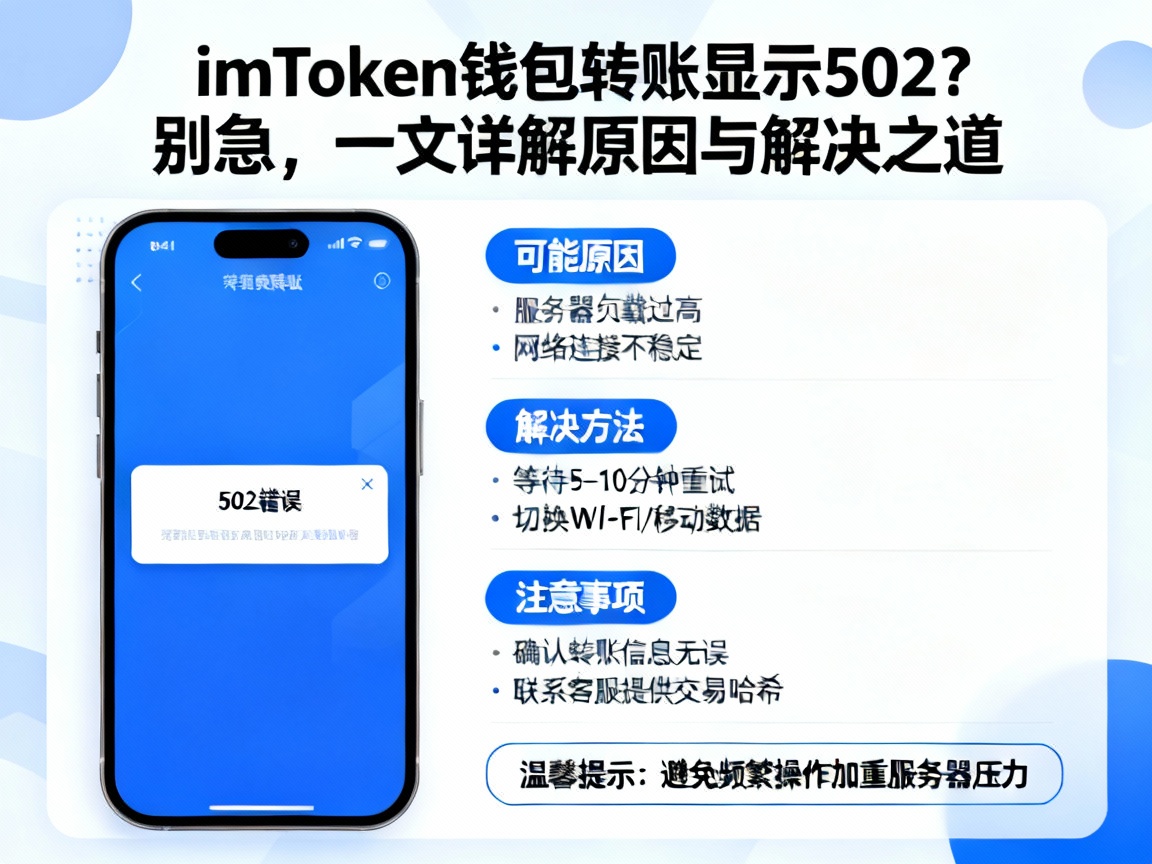 imToken钱包转账显示502？别急，一文详解原因与解决之道