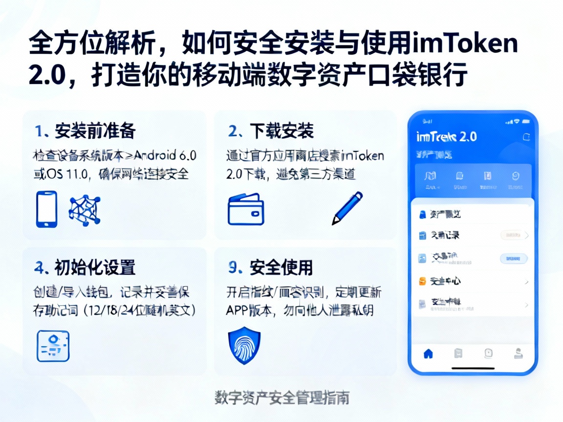 全方位解析，如何安全安装与使用 imToken 2.0，打造你的移动端数字资产口袋银行