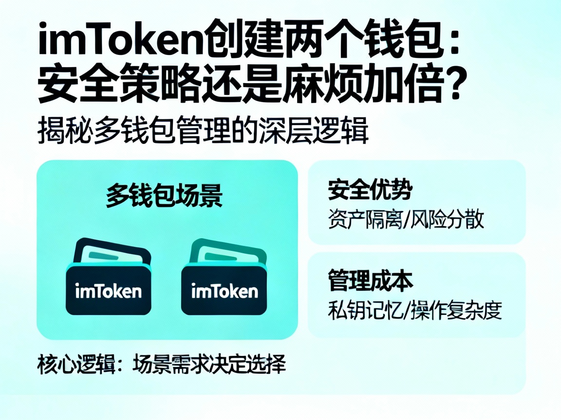 imToken里创建两个钱包，是安全策略还是麻烦加倍？揭秘多钱包管理的深层逻辑