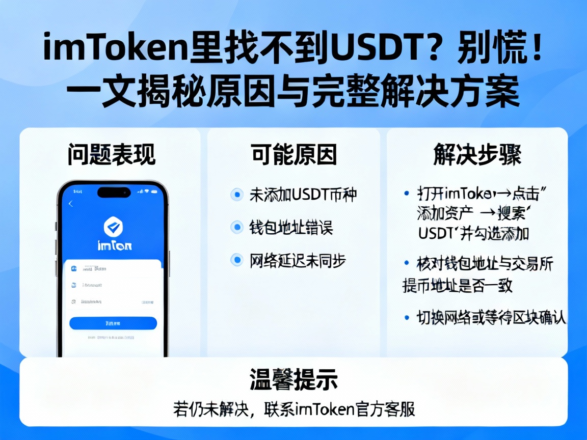imToken里找不到USDT？别慌！一文揭秘原因与完整解决方案