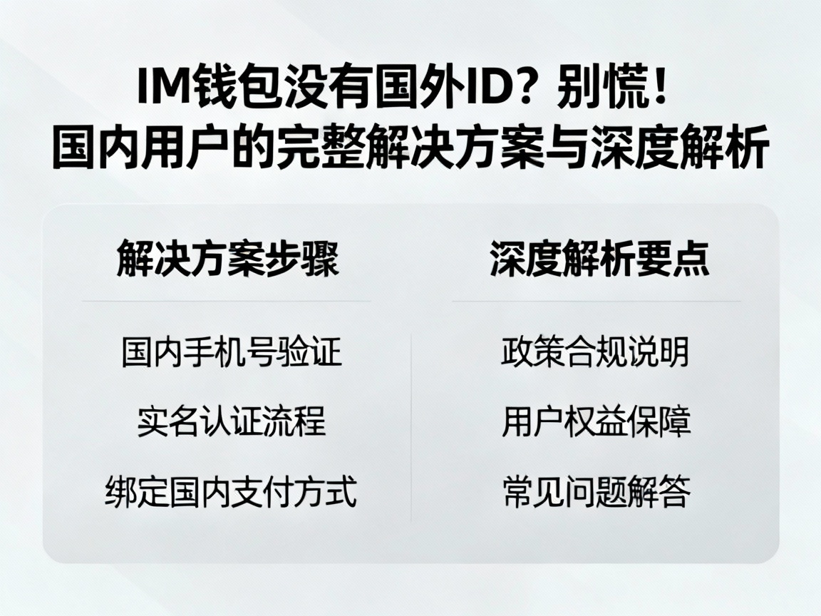 IM钱包没有国外ID？别慌！国内用户的完整解决方案与深度解析