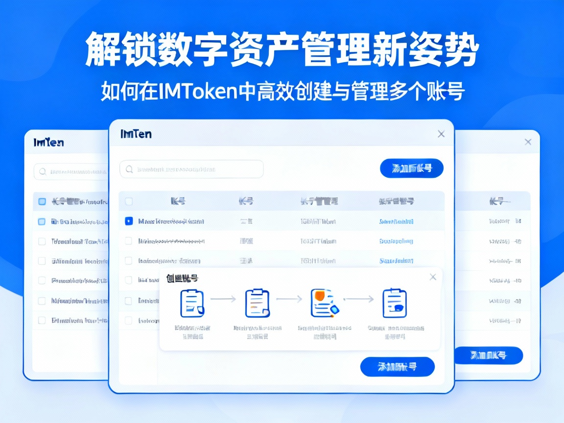 解锁数字资产管理新姿势，如何在IMToken中高效创建与管理多个账号