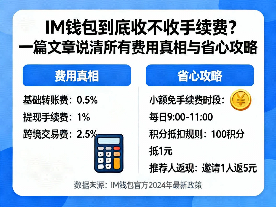 IM钱包到底收不收手续费？一篇文章说清所有费用真相与省心攻略